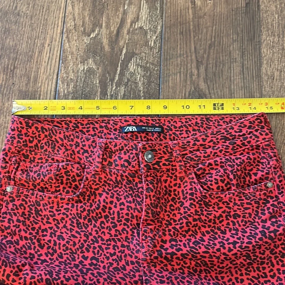 Zara red black
